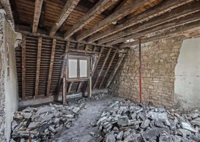 Travaux de faux-plafond et d'isolation thermique par l'intérieur réalisés par BATIMATOS Avenue de la Grande-Armée à Paris.